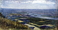 View of Krasnoyarsk from knoll, c.1892, surikov