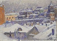 View of Moscow, 1908, surikov