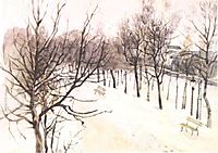 Zubovsky boulevard in winter, c.1881, surikov