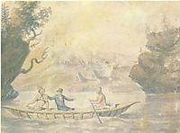 American Indians in the boat, c.1812, svinyin
