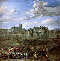 Arrival of Christina of Sweden in Brussel, teniers