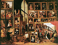 The Gallery of Archduke Leopold in Brussels, 1639, teniers