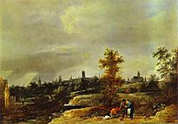 Landscape in the Suburbs of Brussels, c.1645, teniers