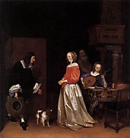 The Suitor-s Visit, c.1658, terborch