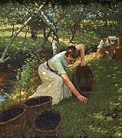 Gathering Plums, 1901, thangue