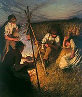 The Harvesters- Supper, 1903, thangue