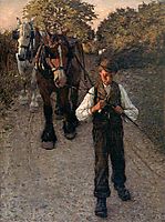 The Plough Boy, 1900, thangue
