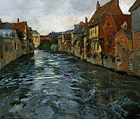 Riverside, View of Abbeville, 1894, thaulow
