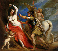 Perseus Frees Andromeda, thulden