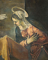 Annunciation, Maria, 1594, tintoretto