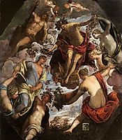 Apollo (possibly Hymen) crowning a Poet and giving him a Spouse, tintoretto