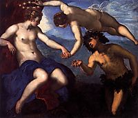 Bacchus, Venus and Ariadne, 1576-77, tintoretto
