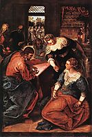 Christ in the House of Martha and Mary, 1570-75, tintoretto
