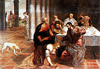 Christ in the house of the Pharisee, tintoretto