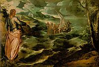Christ on the Sea of Galilee, 1580, tintoretto