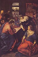 Christ with Mary and Martha, tintoretto