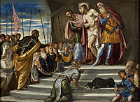 Ecce Homo(Pontius Pilate Presenting Christ to the Crowd), 1547, tintoretto