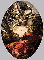 Elijah Fed by the Angel, 1578, tintoretto