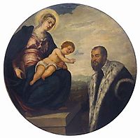 Madonna with Child and Donor Tintoretto, tintoretto