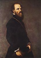The man with the gold lace, 1550, tintoretto