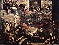 The Massacre of the Innocents, 1587, tintoretto