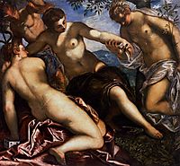 Mercury and the Graces, 1576-77, tintoretto