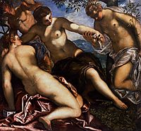 Mercury and the Graces, 1577, tintoretto