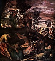 The Miracle of the Loaves and Fishes, 1581, tintoretto