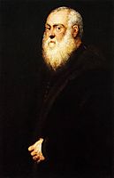 Portrait of a man with a white beard, 1545, tintoretto