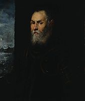 Portrait of a Venetian admiral, tintoretto