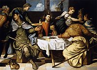 The Supper at Emmaus, 1543, tintoretto