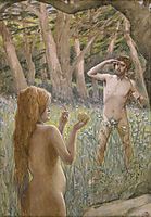 Adam Is Tempted by Eve, tissot
