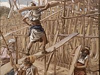 Building the Ark, c.1902, tissot