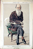 Caricature of Charles Darwin from Vanity Fair magazine, tissot