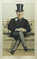Caricature of Henry William Eaton M.P., 1871, tissot
