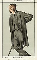 Caricature of Matthew Arnold, 1871, tissot
