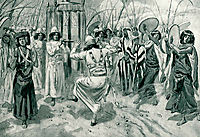 David danced before the Lord with all his might, tissot