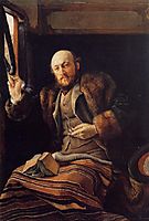 Gentleman In A Railway Carriage, 1872, tissot