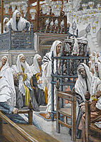 Jesus Unrolls the Book in the Synagogue, 1894, tissot