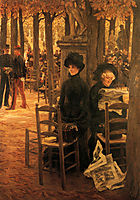 Letter L with Hats, 1885, tissot
