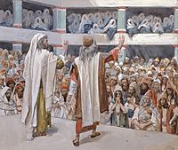 Moses and Aaron Speak to the People, c.1902, tissot