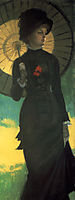 Mrs Newton with a Parasol, 1879, tissot