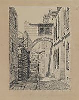 A Part of the Ancient Arch Called Ecce Homo, 1889, tissot