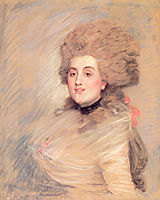 Portrait of an Actress in Eighteenth Century Dress, 1883, tissot