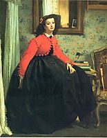 Portrait of Mlle. L.L. (Young Lady in a Red Jacket), 1864, tissot