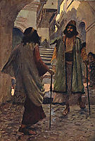 Saul meets with Samuel, 1900, tissot