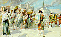 The Women of Midian Led Captive by the Hebrews, 1900, tissot