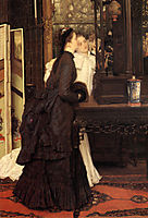 Young Ladies Looking at Japanese Objects, 1869, tissot