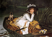 Young Lady in a Boat, 1870, tissot