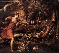 Death of Actaeon, 1562, titian